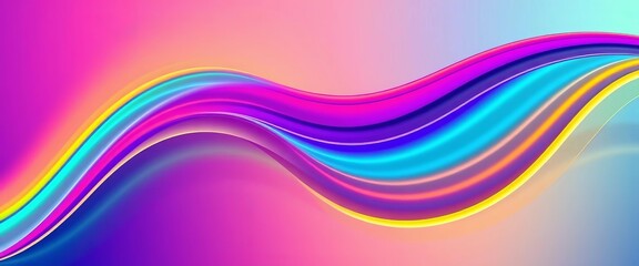 Fototapeta premium Abstract colorful flowing wave lines, dynamic vector design element for technology, science, music , wave, dynamic