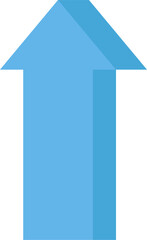 up arrow illustration on a white background        