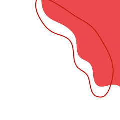 Liquid organic blob curve background abstract shape frame. Doodle abstract liquid blob, wavy different form.