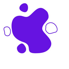 Liquid organic blob curve background abstract shape frame. Doodle abstract liquid blob, wavy different form.