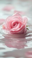 Digital technology Pink rose milk Flow swirl illustration poster background