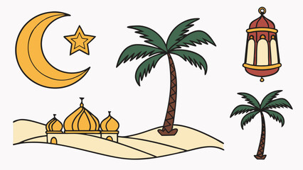 eid-desert-icon-set