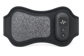 A wearable concept device for accelerating tissue healing using micro-pulse tech and nanofiber systems. Futuristic appearance with clean interface.