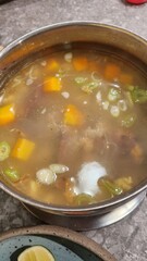 soup with meatballs