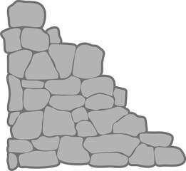 Stone Wall Corner Border