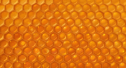 Natural honeycomb texture, hexagonal wax cells, geometric and organic