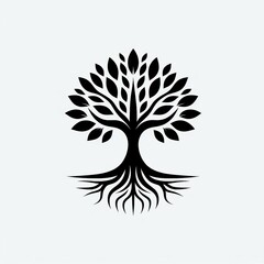 Obraz premium Minimalist tree of life illustration - works well for marketing materials