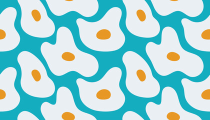 vector egg repeated pattern design, seamless background design