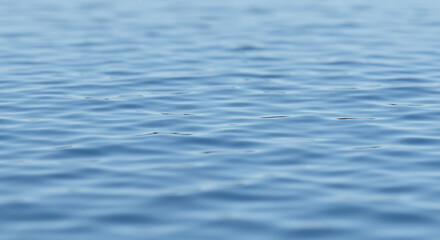 Still water surface texture, calm and reflective, minimalist blue
