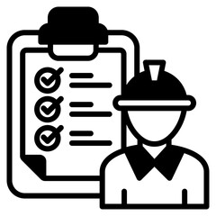 Production Planning outline mixed icon