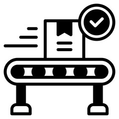 Conveyor Belt outline mixed icon