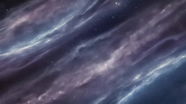 Starlit Night Sky Abstract Nature Background with Silver and Deep Blue Cosmic Streaks