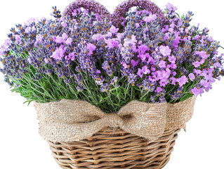 Love-shaped design of fresh flowers and candles for table decoration