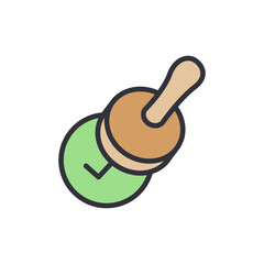 Approved Validation Stamp With Checkmark For Quality Assurance Design