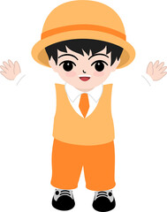 kindergarten student wearing uniform