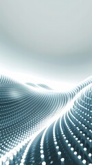 Digital technology Abstract wave particle illustration poster background