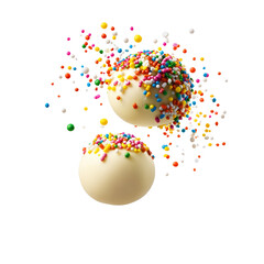 Abstract colorful sphere illustration for a fun spring holiday celebration