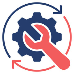 Maintenance Tools glyph color icon