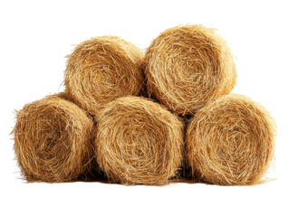 A pile of hay is stacked on top of each other