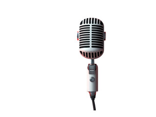 Fototapeta premium A microphone is shown in a white background