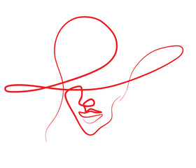 Face line art