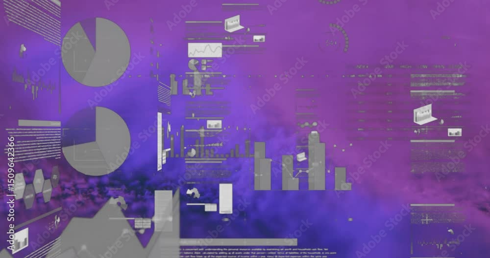 Poster shifting camera view causing panels sliding, graphs flickering, pie splitting for visualizing data