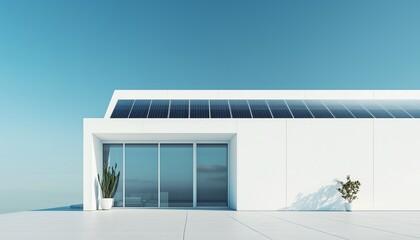 Big solar panel for industrial renewable energy