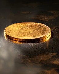 Bitcoins falling and blowing away in the wind, symbolizing cryptocurrency volatility, financial risk, digital loss, or the uncertainty of virtual currency markets