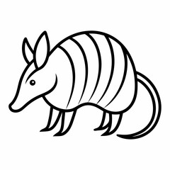 vector image of a Armadillo