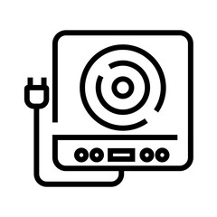 electric stove icon	