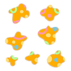 花形パターン背景素材