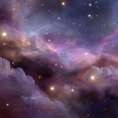 Obraz premium A breathtaking space nebula filled with vibrant colors and sparkling stars. A cosmic wonder capturing the beauty, depth, and mystery of the universe, perfect for science, art, and design.