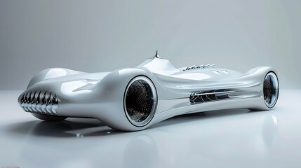 Concept car designed to look like a giant toothbrush sleek futuristic automotive design