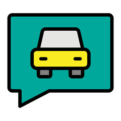 Chat Vector Filled Icon Design