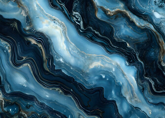 Obraz premium Abstract White Blue Marble Background for Design