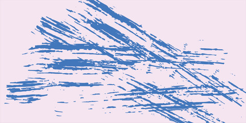 Grainy blue spiral brush stroke with spray texture. Hand drawn distress damaged edge vintage banner with spiral bold line. Grainy bold brush strokes texture with scattered tiny dots. Retro background.
