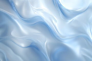 Fototapeta premium Wavy Frosted Glass Blue Marble Texture