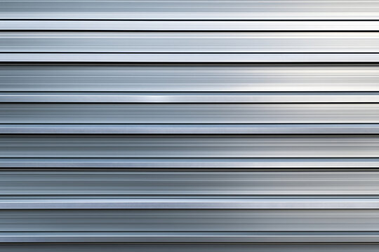 Silver Metal Horizontal Stripes Texture