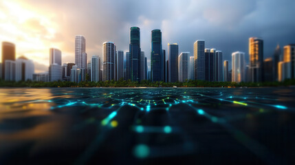 Smart disaster notification system for seawater flooding protection in urban areas