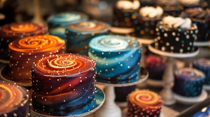 Cosmic fusion of layered cakes each layer representing a different galaxy