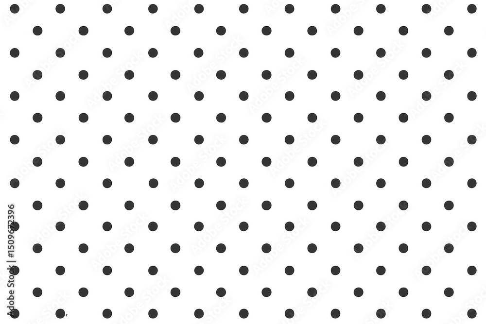 Poster Seamless polka dot pattern on a transparent background, perfect for adding a touch of whimsy to design projects