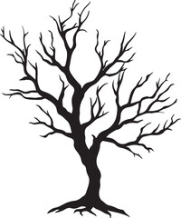 vector tree silhouette
