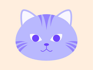 Kitten icon. Pets vector icon. Simple flat icon.