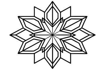 Obraz premium Geometric starburst design isolated on transparent background suitable for various projects