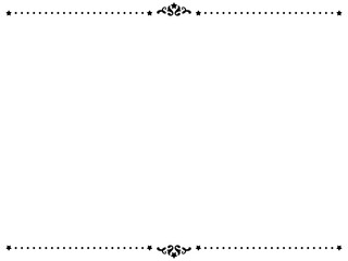 星の上下アンティークフレーム〜ブラック〜