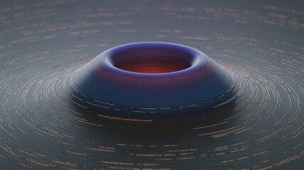 Futuristic Data Vortex: A Cosmic Portal of Light and Motion