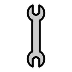Wrench Vector Filled Icon Design