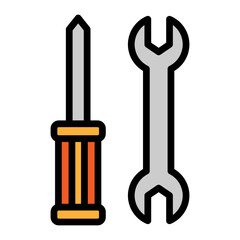 Tools Vector Filled Icon Design