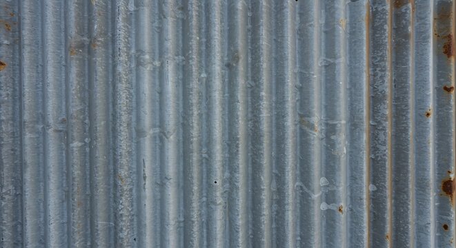 Rustic Corrugated Metal Texture Weathered Steel Background