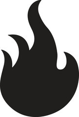 Fire Flare Clipart Vector Icon, Flat Design Flame Symbol for UI/UX, Web & Mobile Applications
